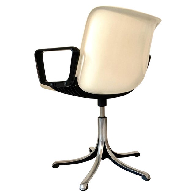 Metal Vintage Modus Office Desk Chairs by Osvaldo Borsani for Tecno, 1960, Set of 3 For Sale - Image 7 of 18