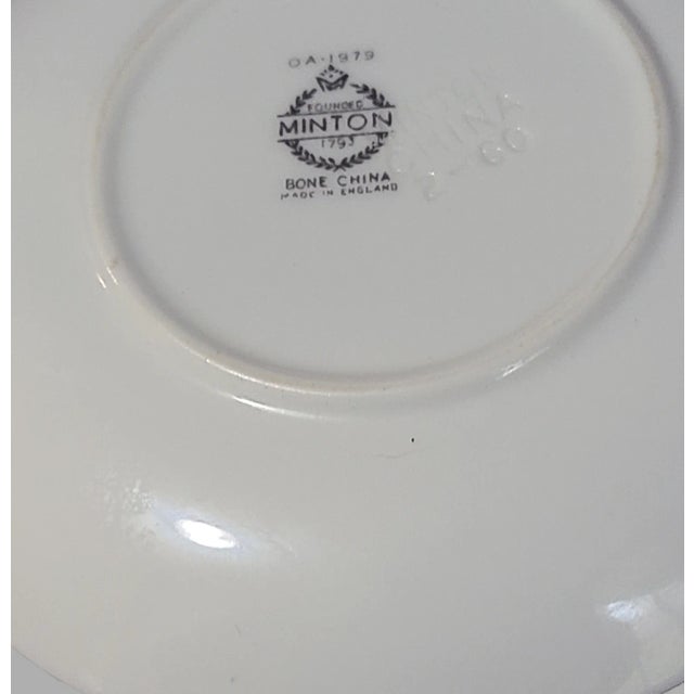 Minton Vintage Minton Bone China Hand Painted Medieval Knight on a Horse Trinket Holder Plate For Sale - Image 4 of 4