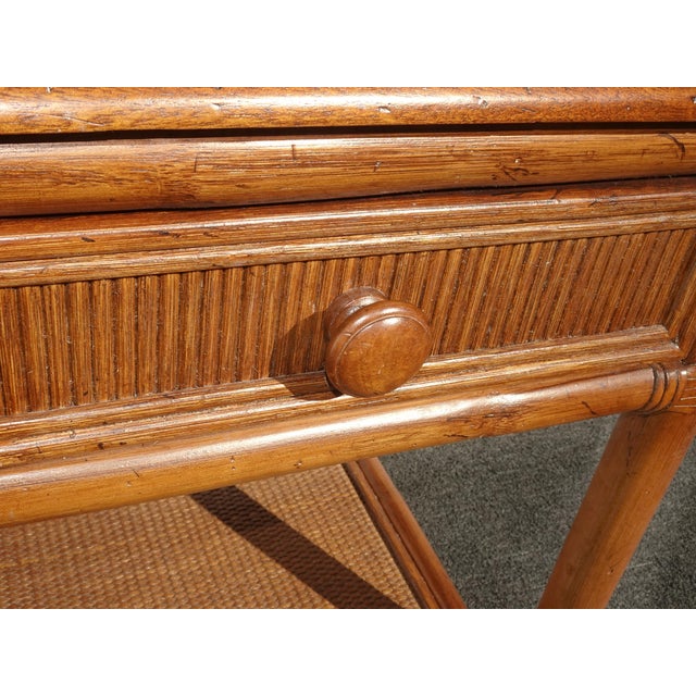 Braxton Culler Summer Retreat 1 Drawer Brown Hardwood Coastal Nightstand For Sale - Image 10 of 13