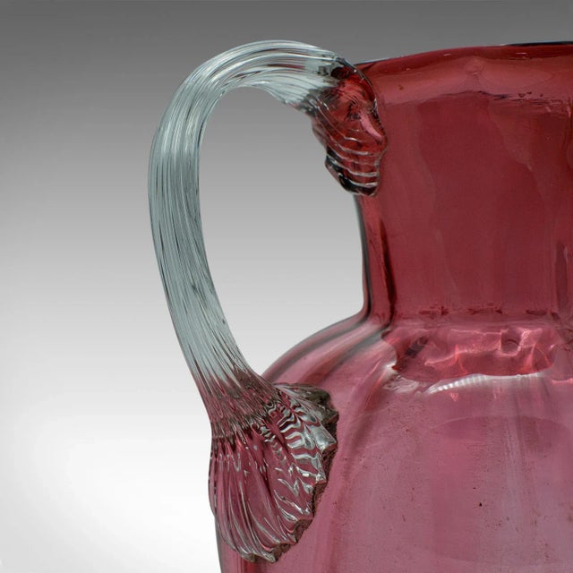 1930s 1930s Vintage Cranberry Glass Cordial Mixer Set For Sale - Image 5 of 13