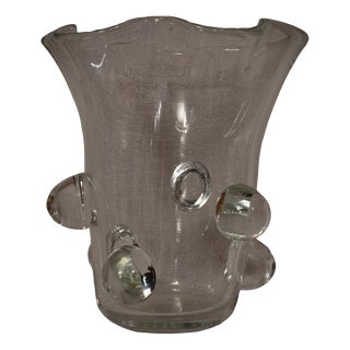 Mid-Century Murano Art Glass Vase, 2000s For Sale