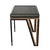 Coffee "Stella" Piano Chair With Stainless Steel, Bronze and Woven Leather For Sale - Image 8 of 8