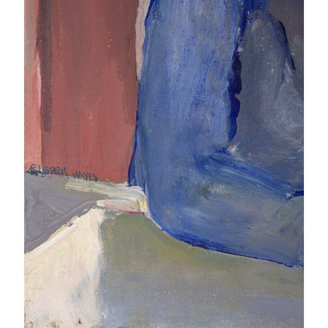 American "Madam Suburbia #Iii - Doing Dishes" Figurative in Oil on Canvas by Patricia Gren Hayes For Sale - Image 3 of 5