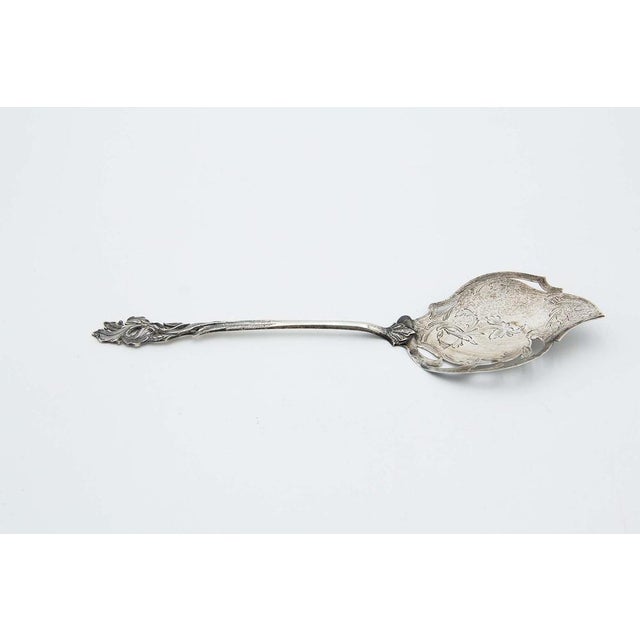 Dessert Service Cut-Out Silver Spatula For Sale - Image 4 of 4