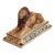 19th Century English Polychrome Pottery Lion For Sale
