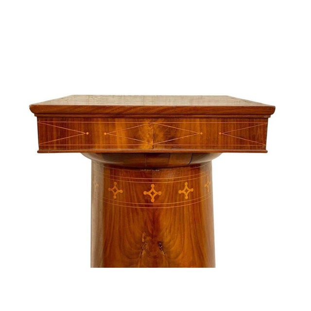 Charles X Mahogany Column | Chairish