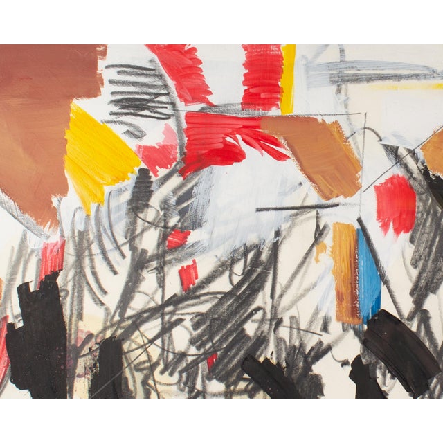 Black 2002 Mixed Media Painting and Drawing on Paper by Darrell Anderson For Sale - Image 8 of 9