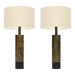 Pair of Large Vintage Mid Century Brutalist Table Lamps by Laurel Lamp Co. For Sale
