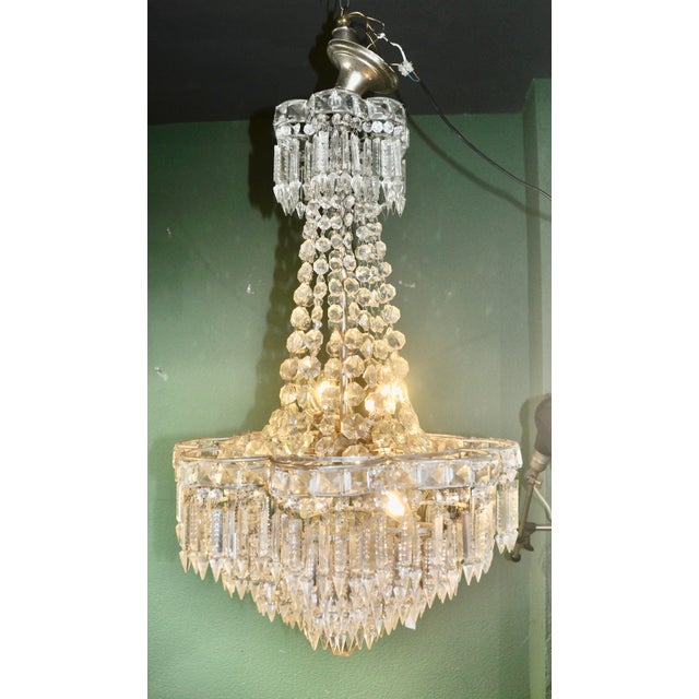 Vintage Crystal Chandelier, 1960s For Sale - Image 16 of 18