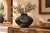 A broad, full-shouldered black pottery olla signed on the base Reynalda Quezada de Lopez of Mata Ortiz, Chihuahua, Mexico....