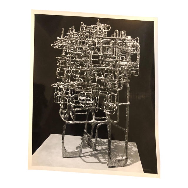 John Reed, Vintage Silver Gelatin Photo of Ibram Lassaw Modernist Sculpture (Photograph) For Sale