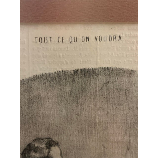 French Honoré Daumier Original Lithograph "Tout Ce Qu’on Voudra" Pl. 55 – Delteil 1699 For Sale - Image 3 of 12