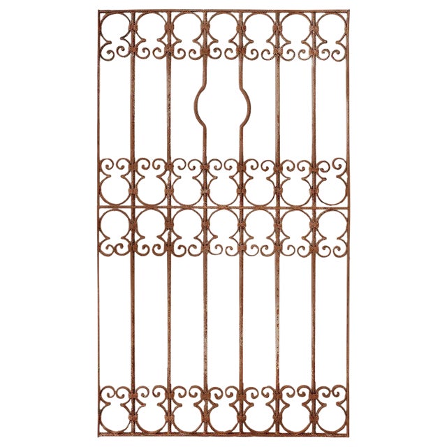 Spanish Wrought Iron Window Grill Or Gate Chairish