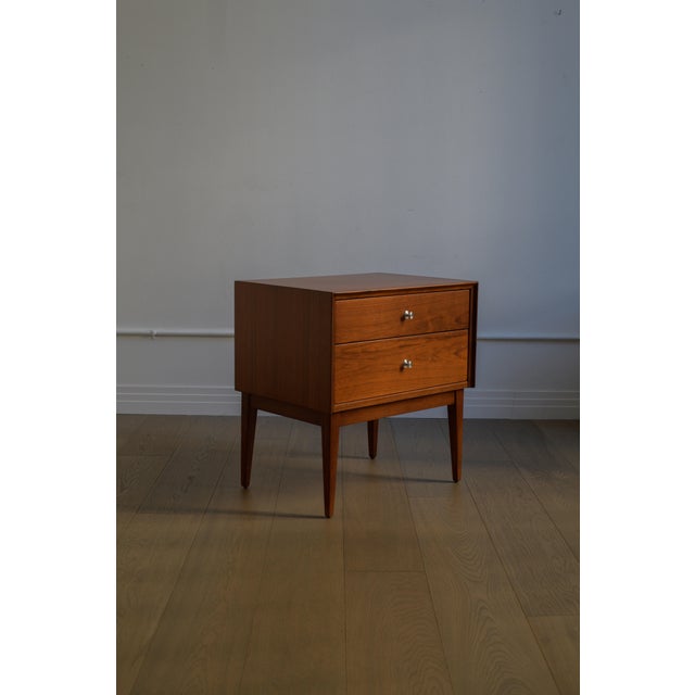 American 1950s American of Martinsville Nightstands, Pair, Professionally Refinished For Sale - Image 3 of 9