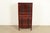 American Antique Arts & Crafts Mahogany 20-Drawer Architect's Blueprint Flat File Cabinet by Hamilton, Circa 1900 For Sale - Image 3 of 14