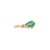 Metal Minimalist 14k Gold Charm Fine Jewerlry Peardrop Emerald Pendant for Her For Sale - Image 7 of 16