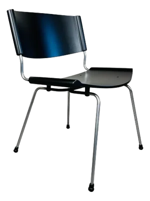Nanna and Jorgen Ditzel Black Lacquered ‘Badminton’ Chair