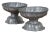 Antique 18th Century Pewter Pedestal Master Salt Cellar Trencher Bowls Cups- Set of 2 For Sale - Image 11 of 11