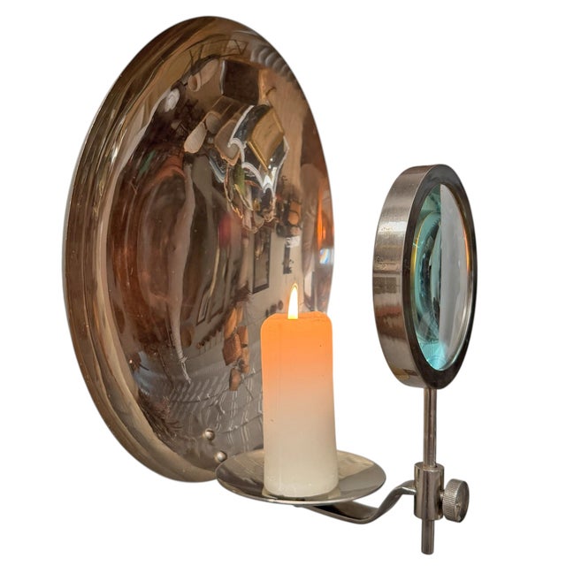 Late 19th Century 19th Century American Parabolic Magnifying Medical Candle Sconce For Sale - Image 5 of 18