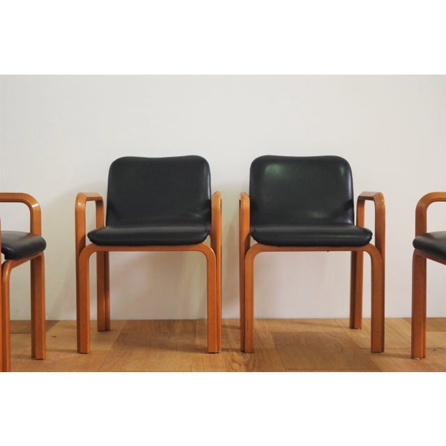 Black Chairs from Pillini Furniture, 1970s, Set of 4 For Sale - Image 8 of 13