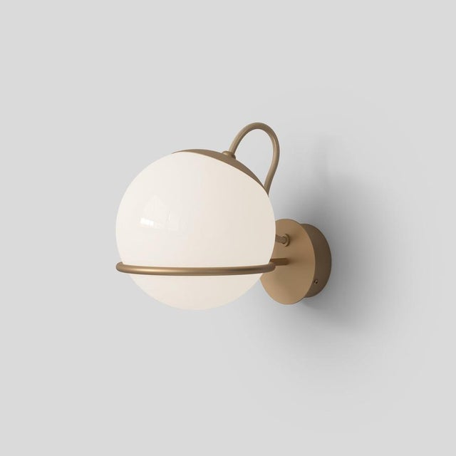 Model 238/1 Wall Light in Opaline Glass from Gino Sarfatti, Italy For Sale - Image 13 of 14