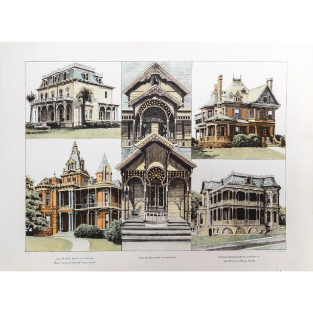 Richard Haas, Houses Texas, Lithograph For Sale