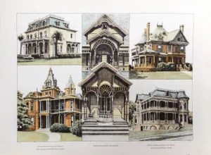 Richard Haas, Houses Texas, Lithograph