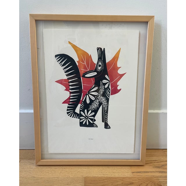 Mexican Saskia Onvlee Signed Linocuts, Set of 4, Framed - Todos Santos, 2017 For Sale - Image 3 of 6