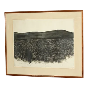 Gerson Leiber Signed "Shepherd and Flock" Etching Aquatint Framed