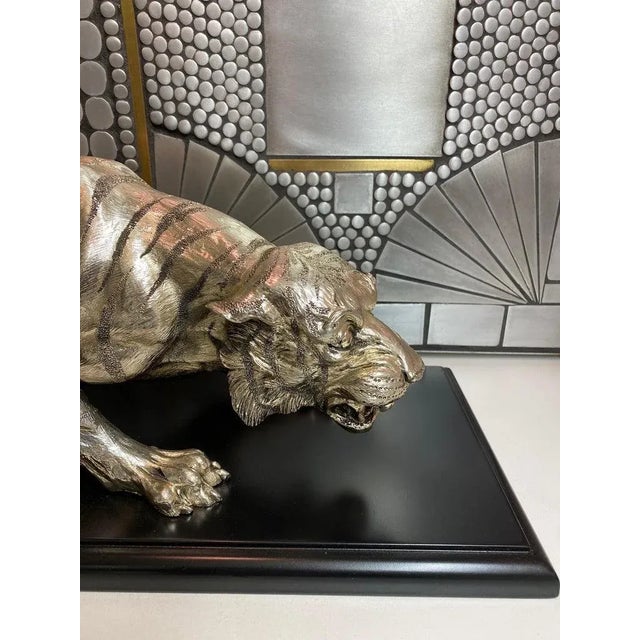 Wood 1990s Santini Bengal Tiger Sculpture For Sale - Image 7 of 13