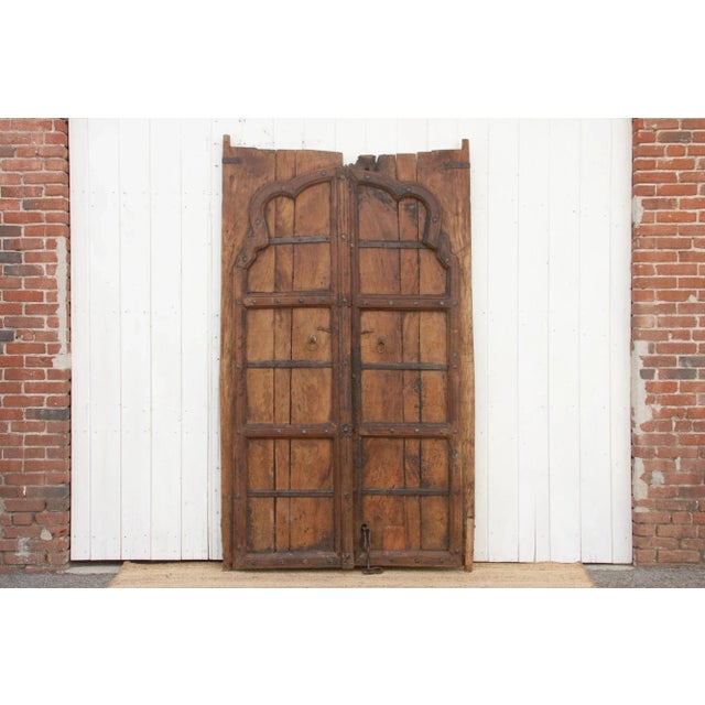 Early 1800's Moorish Arched Antique Door For Sale - Image 4 of 10