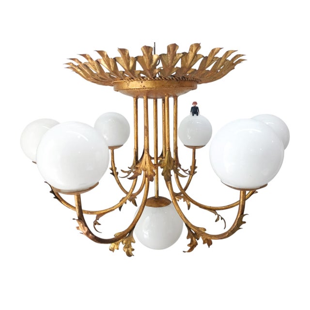 Regency Style Chandelier, 1950s For Sale - Image 10 of 10