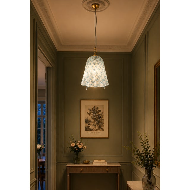 Macrame Handkerchief Pendant Lamp from La Murrina, 1990s For Sale - Image 4 of 18