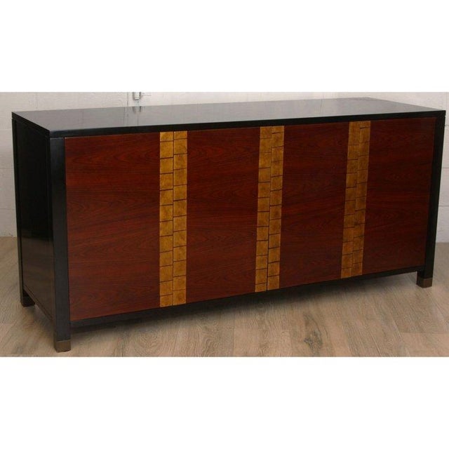 Bolier & Co. Occasional Black Lacquer Cabinet Credenza For Sale - Image 4 of 8