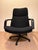 Black Model F141 Swivel Chair in Black Upholstery with Skai Armrests attributed to Geoffrey Harcourt for Artifort, 1970s For Sale - Image 8 of 8