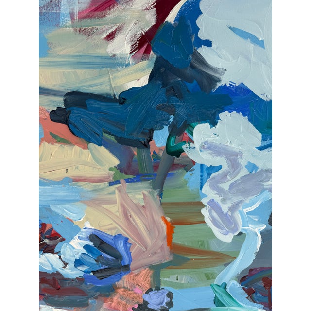Contemporary “Marblehead Blue” Original Painting by Hayley Morée For Sale - Image 3 of 4