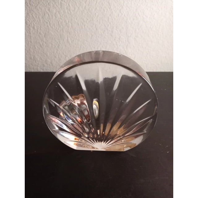 Mikasa Mikasa Crystal Germany Mantle/Desk Clock For Sale - Image 4 of 7