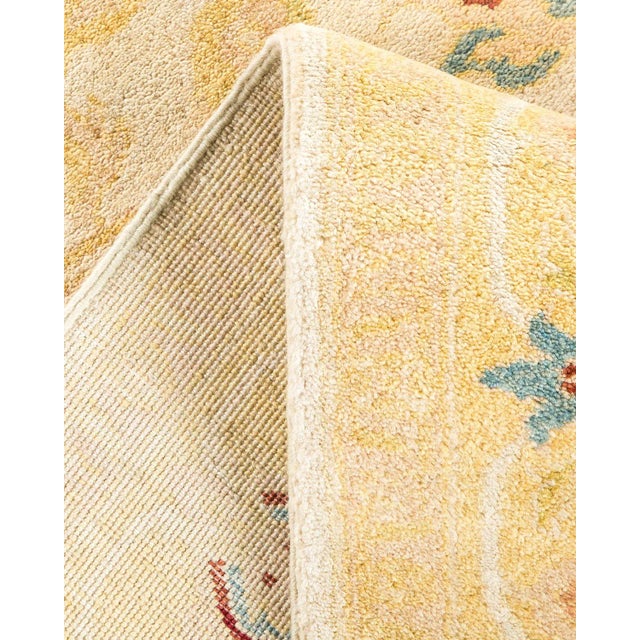 Vintage Traditional Hand Knotted Wool Area Rug, Ivory - 6'4" X 8'2" For Sale In New York - Image 6 of 9