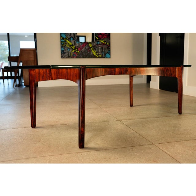Sculptural Brazilian Rosewood Coffee Table by Sven Ellekaer, Denmark, 1960s For Sale - Image 12 of 15