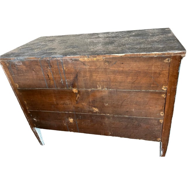 Antique Italian Painted Neoclassical Commode For Sale - Image 11 of 17