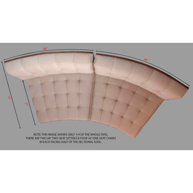 1990s Halô Three-Piece Curved Sectional Sofa by Rob Edley Welborn For Sale - Image 10 of 12