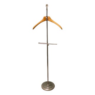 French Chrome and Beech Gents Valet, 1920 For Sale
