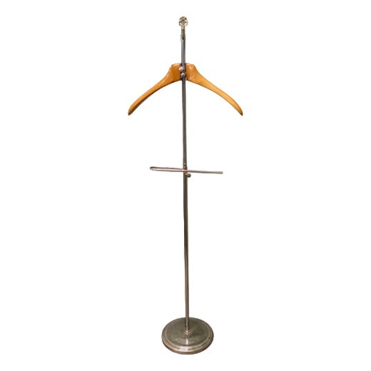 French Chrome and Beech Gents Valet, 1920 For Sale