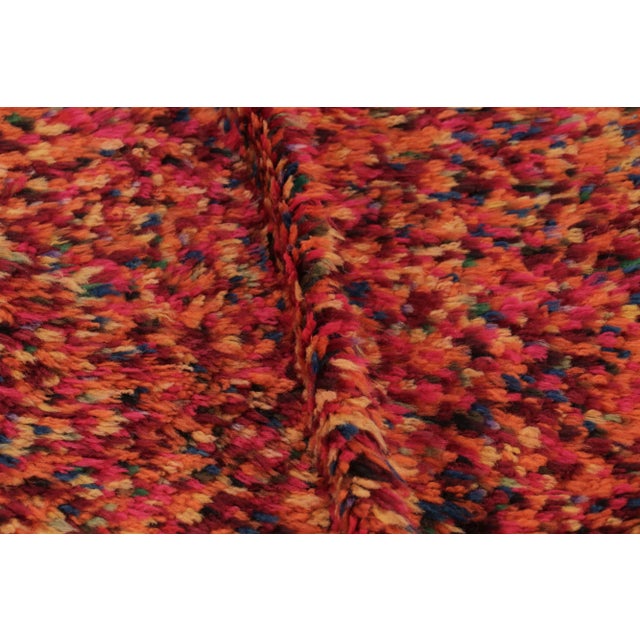 Textile Vintage Turkish Tulu Rug, Orange For Sale - Image 7 of 8