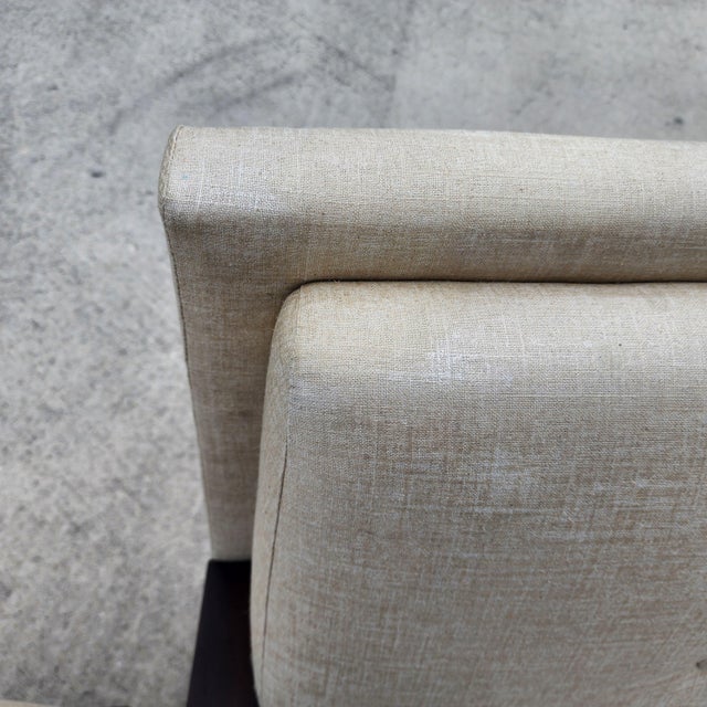 Michael Wolk Farrah Chair & Ottoman For Sale - Image 11 of 12