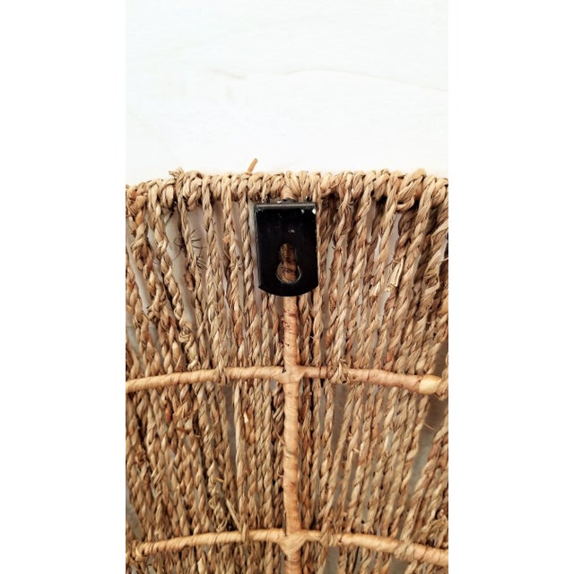 Wall Sculptures Jute Seagrass Wicker For Sale - Image 11 of 13