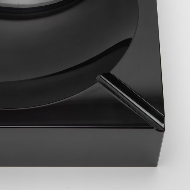 Black Crystal Cigar Ashtray by Ka Glass For Sale In Los Angeles - Image 6 of 8