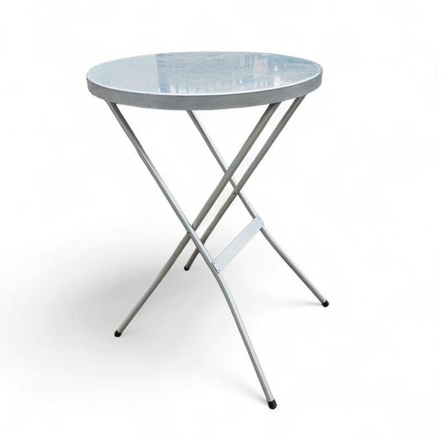Aluminium Standing Tables, 1970s, Set of 2 For Sale - Image 9 of 18