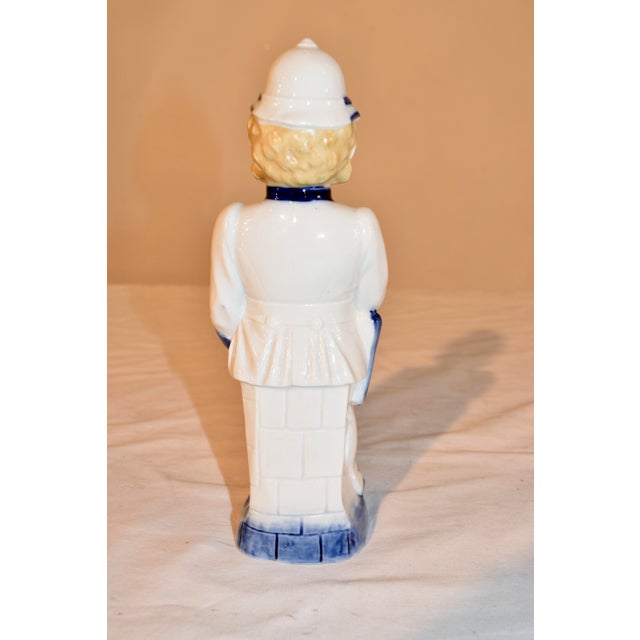 19th C Flow Blue English Bobby Figure For Sale - Image 4 of 10