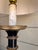 Vintage Italian Wooden Ebonized & Parcel Gilt Tall Table Lamp With New Drum Shade For Sale - Image 14 of 15